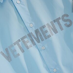 Vetements Shirt Unisex Crystal Embellished OVERSIZED